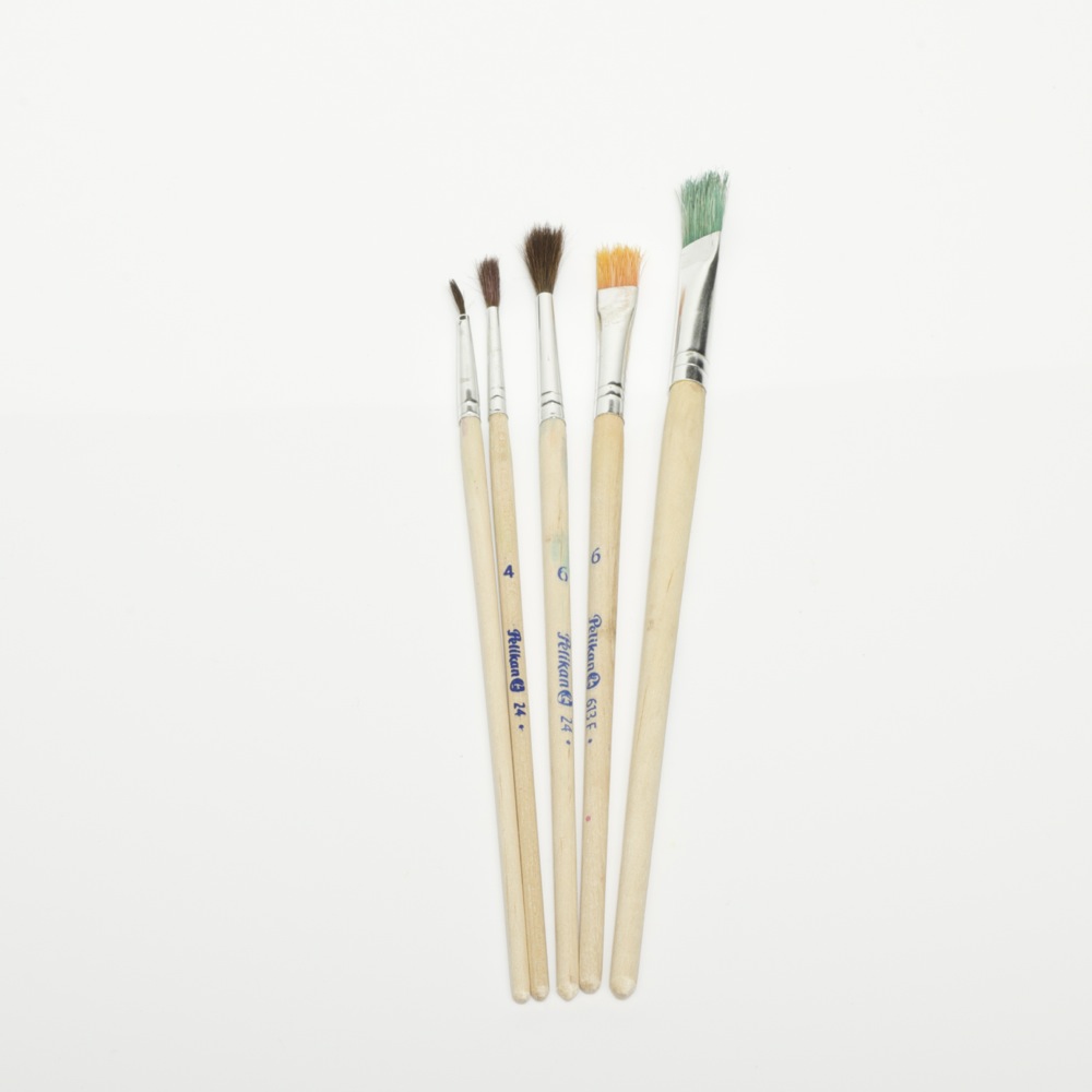 Pinselset Haar- (Stärke 2,4,6) und Borstenpinsel (Stärke 6,10), Pelikan