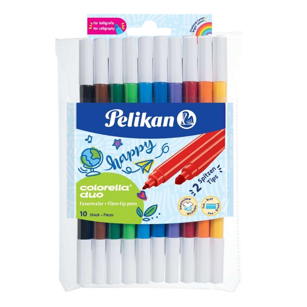 Filzstifte Pelikan Colorella duo, 10 Farben