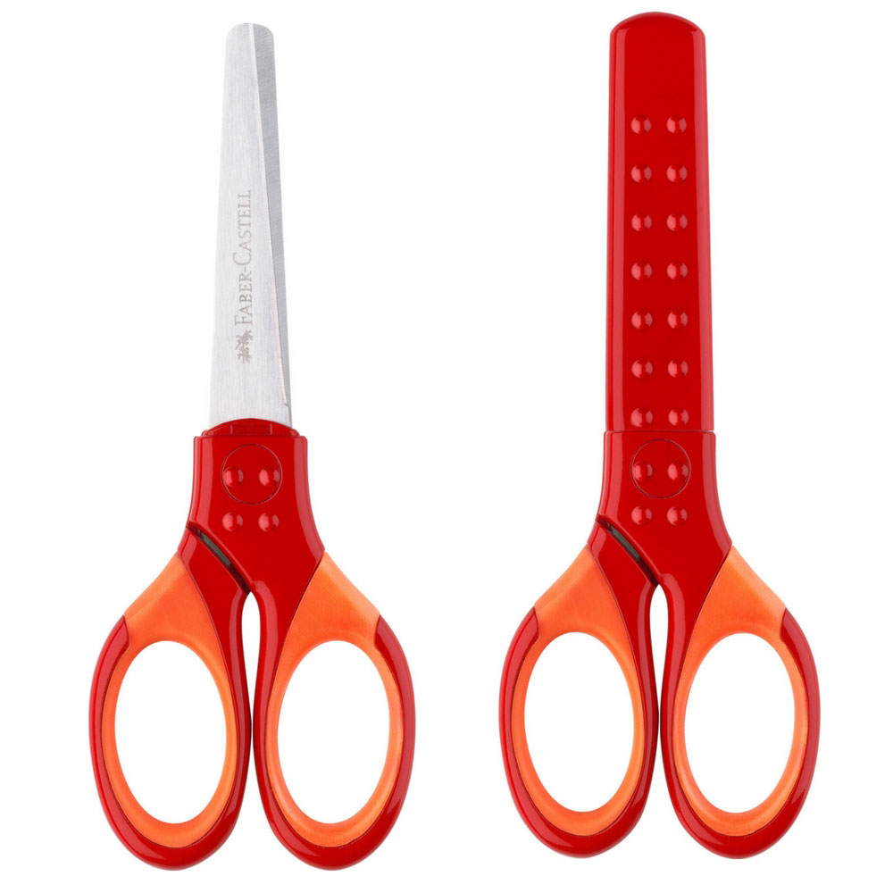 Schulschere Faber-Castell Grip, rot