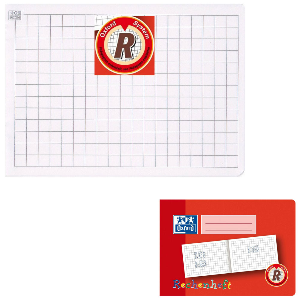 Oxford Rechenheft, Lineatur R, A5 quer