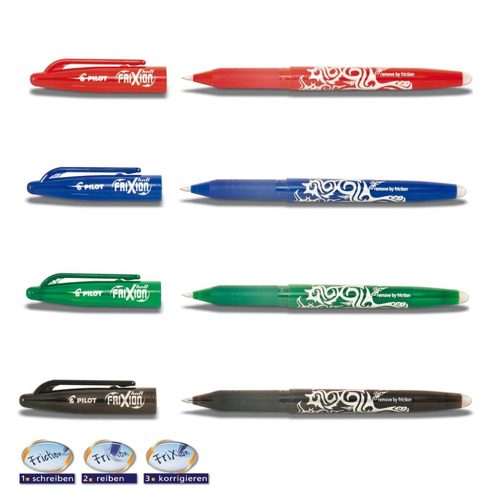 Pilot Frixion Ball blau: Radierbarer Tintenroller