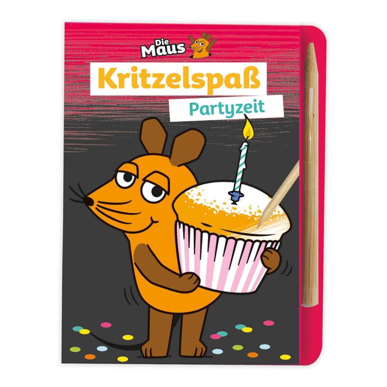 DIE MAUS Mini-Kratzblock: Partyzeit
