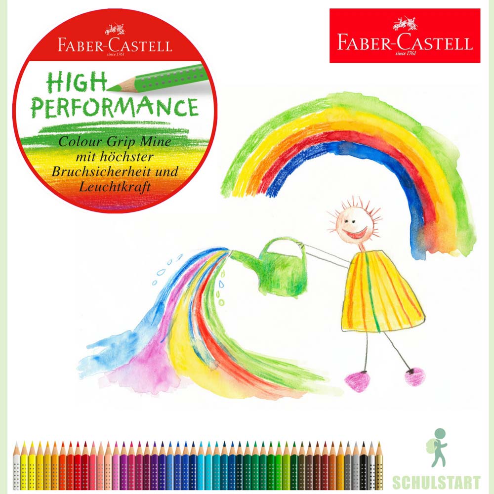 Faber-Castell Colour Grip Buntstifte, 24er Pack