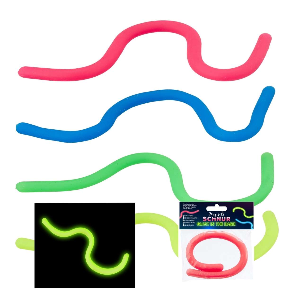 Magische Schnur Glow-in-the-Dark, sortiert