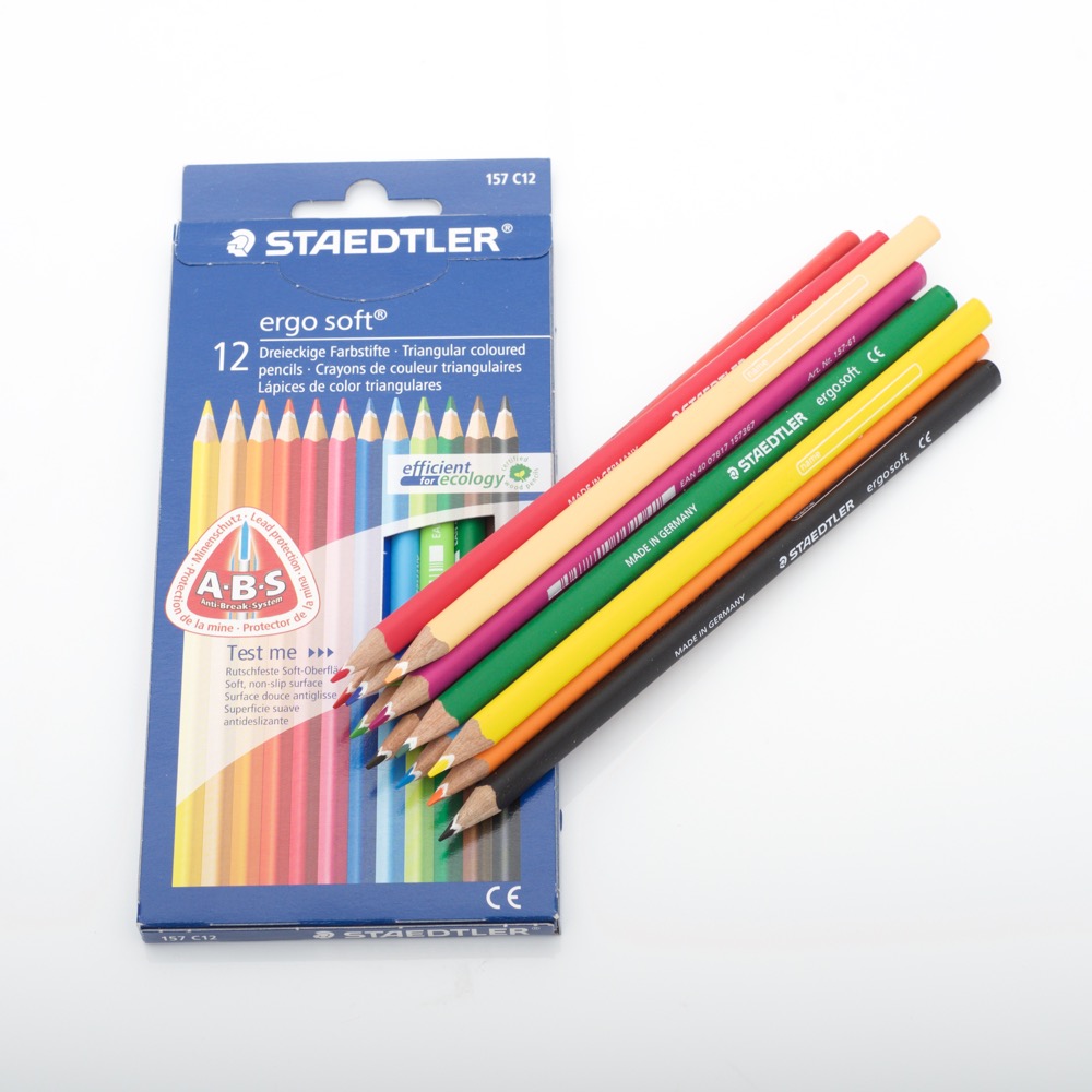 12 Staedtler ergosoft Buntstifte dreikant