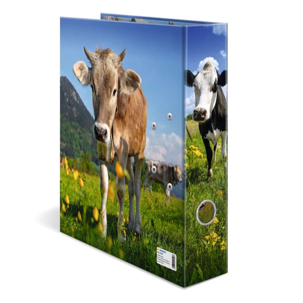 Ordner mit Tiermotiv Almkuh, Herma