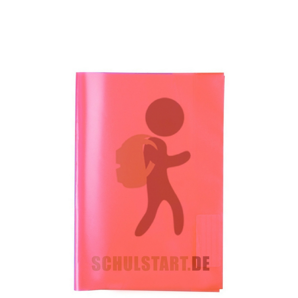 Transparenter Heftumschlag, A5 rot, Herma