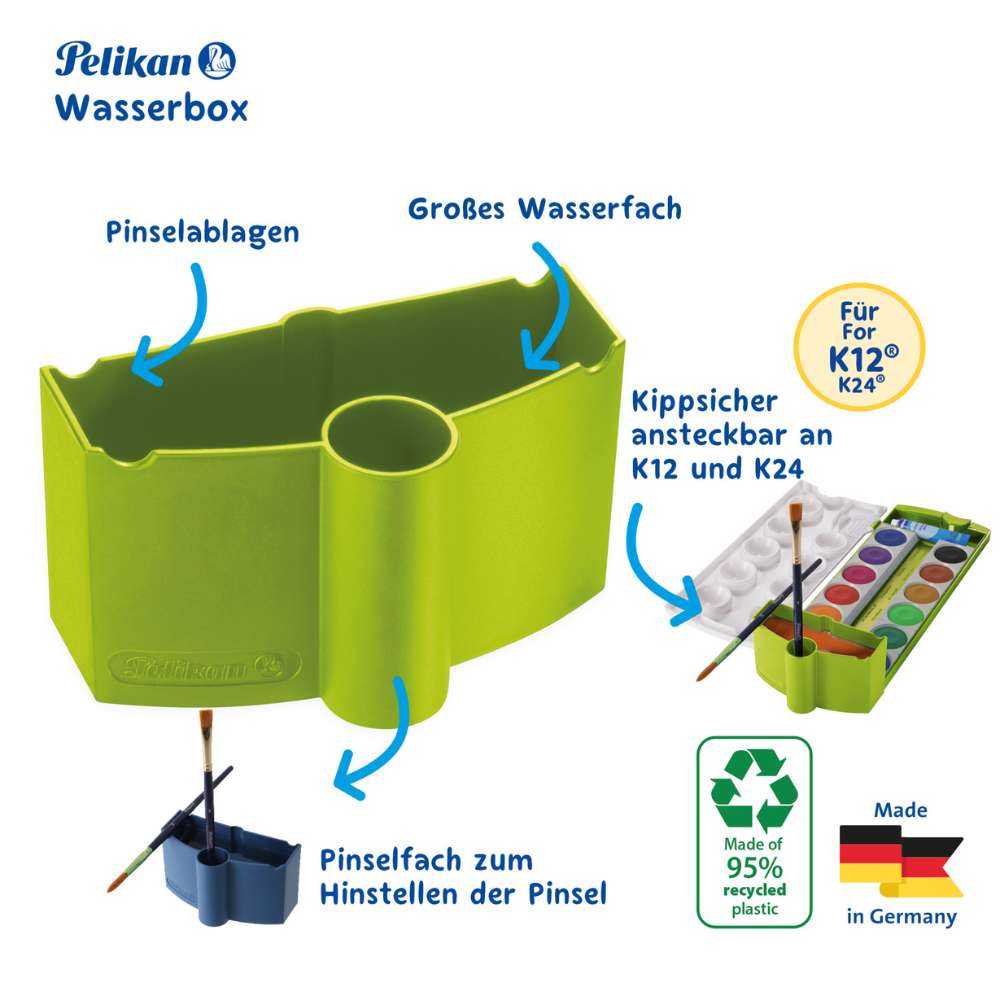 Malbecher grün für Farbkasten Pelikan