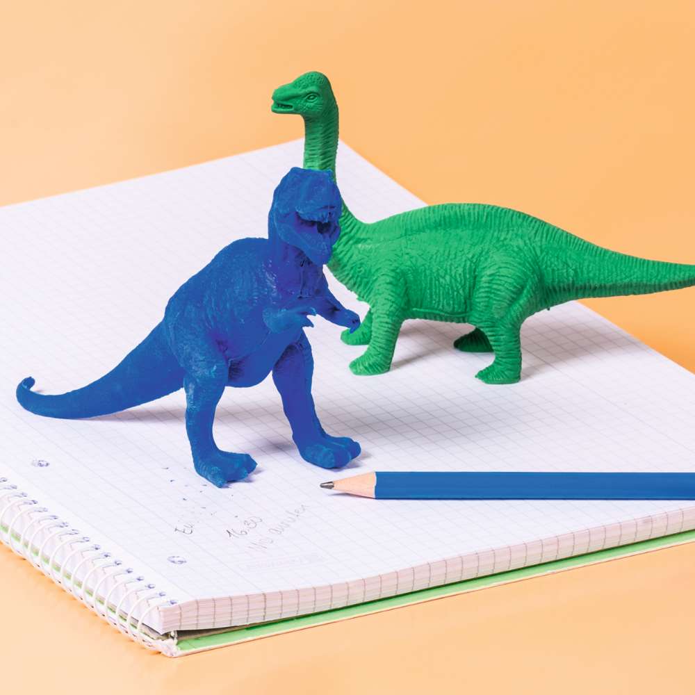 Radiergummifigur Dino, sortiert