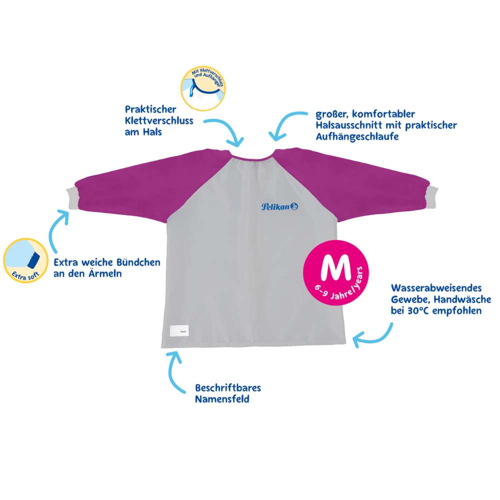 Malkittel Pelikan beere-lila