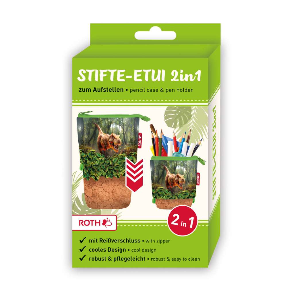 Stifte-Etui 2in1 T-Rex Welt