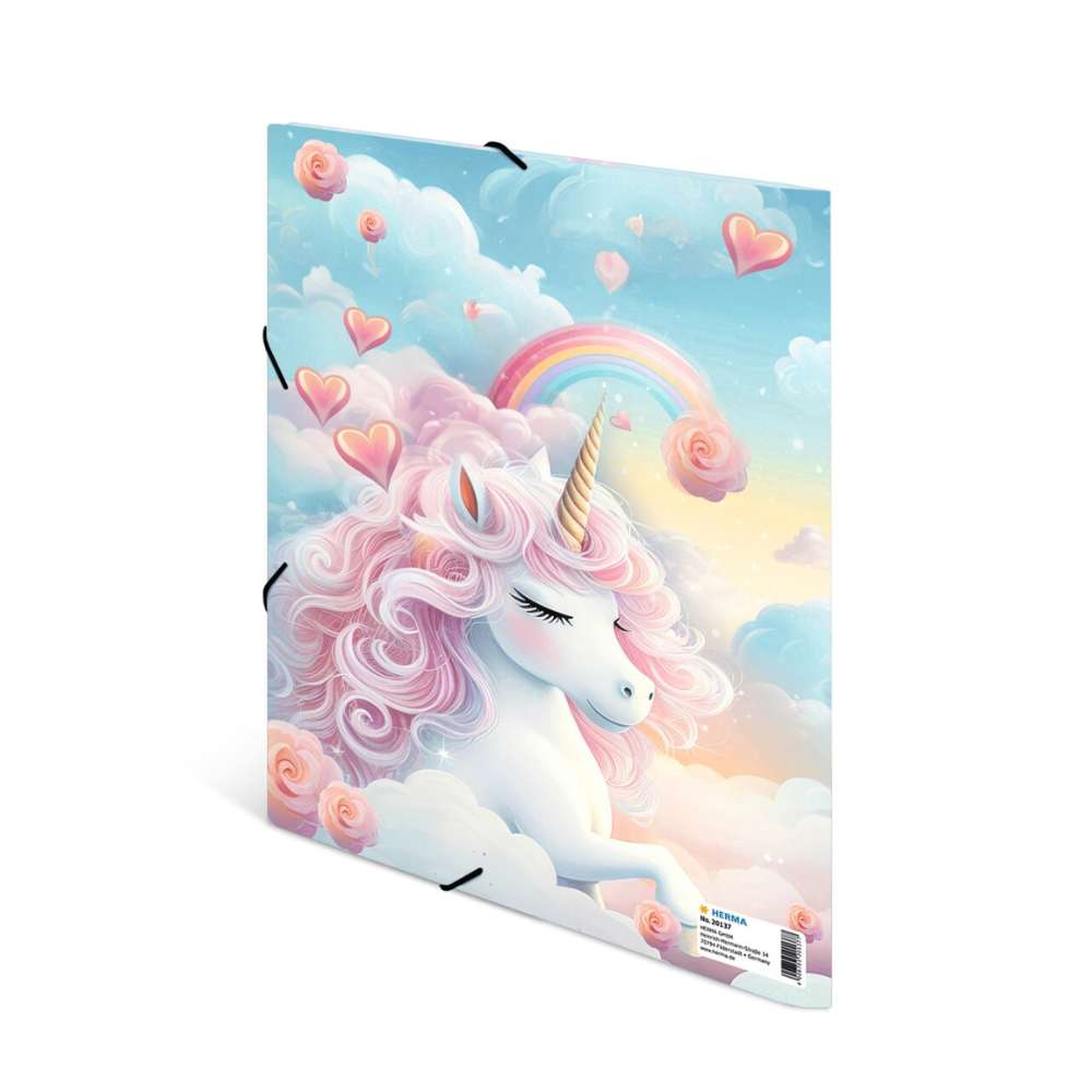 Sammelmappe Happy Unicorns A4, Karton