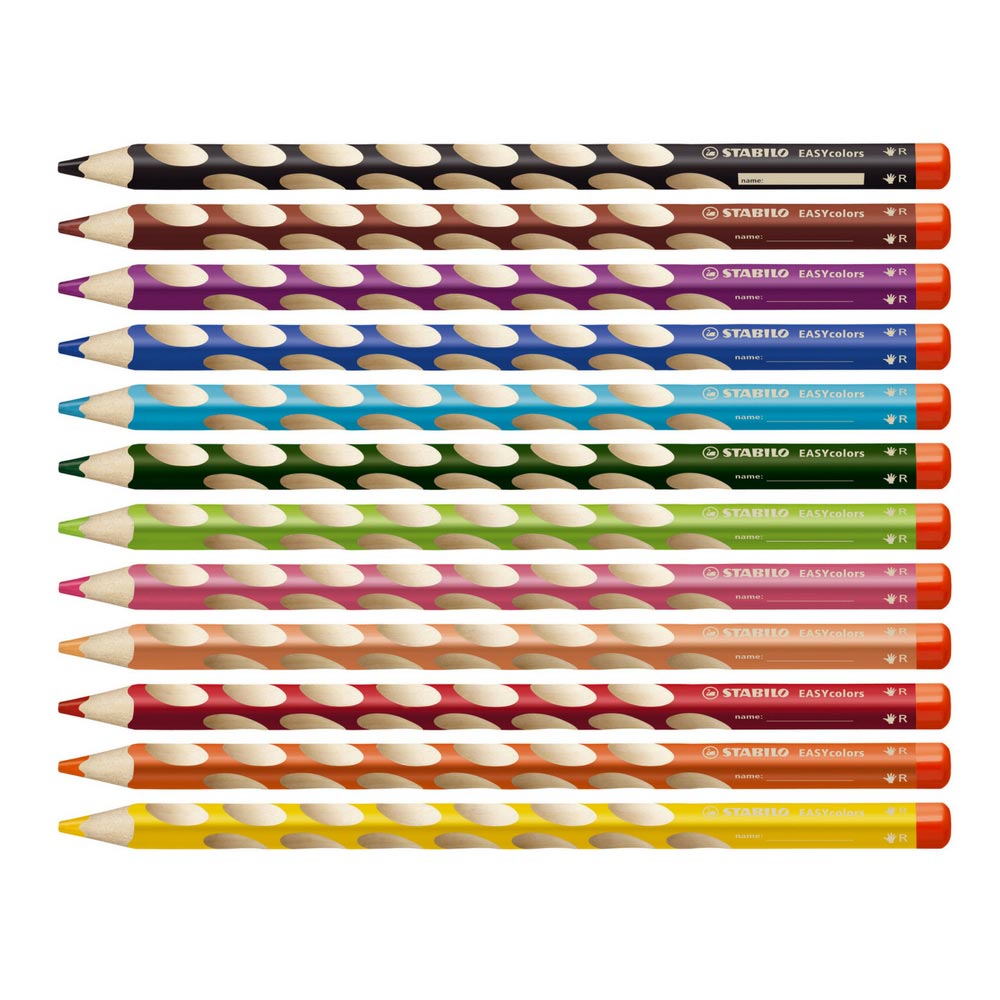 Stabilo EASYcolors für Rechtshänder, 12er Pack