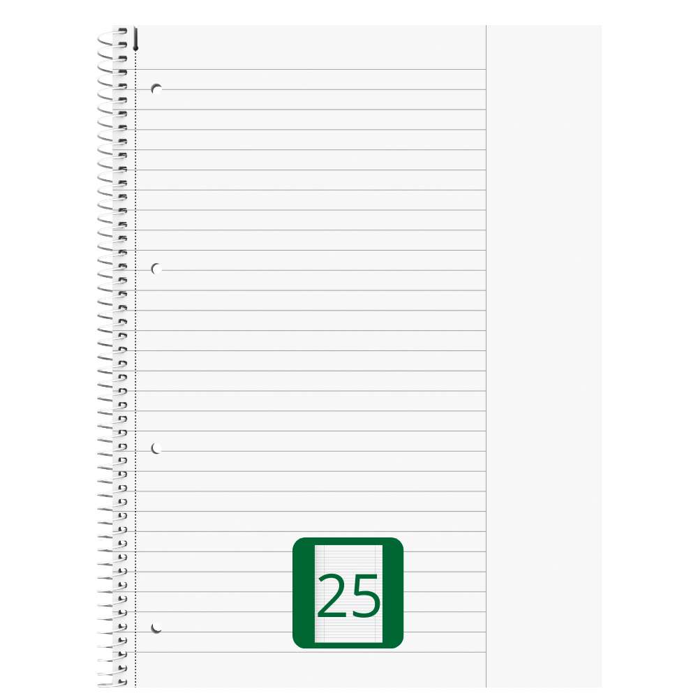 Collegeblock liniert, Lineatur 25, 80 Blatt