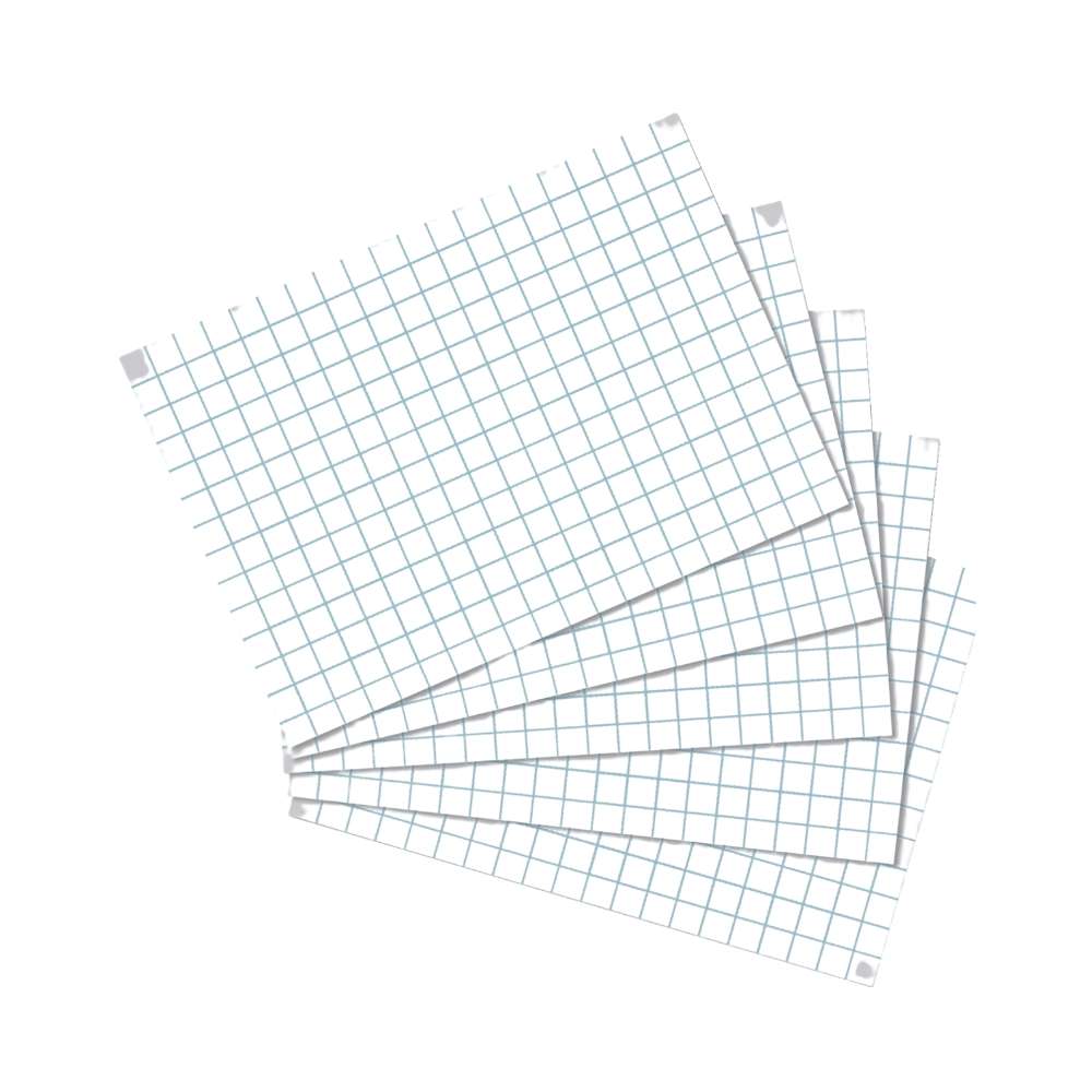 Karteikarten A7 kariert, 100er Packung