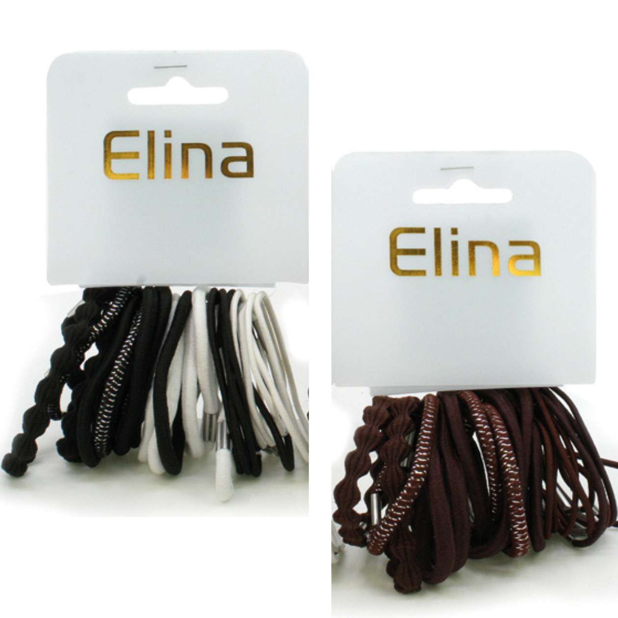 Haargummi 24 Stück braun/schwarz, sortiert