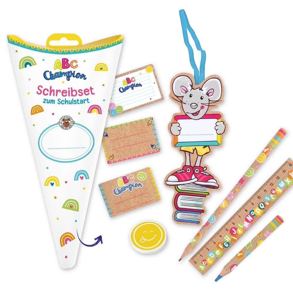Schultüte Schreibset 8-teilig, sortiert