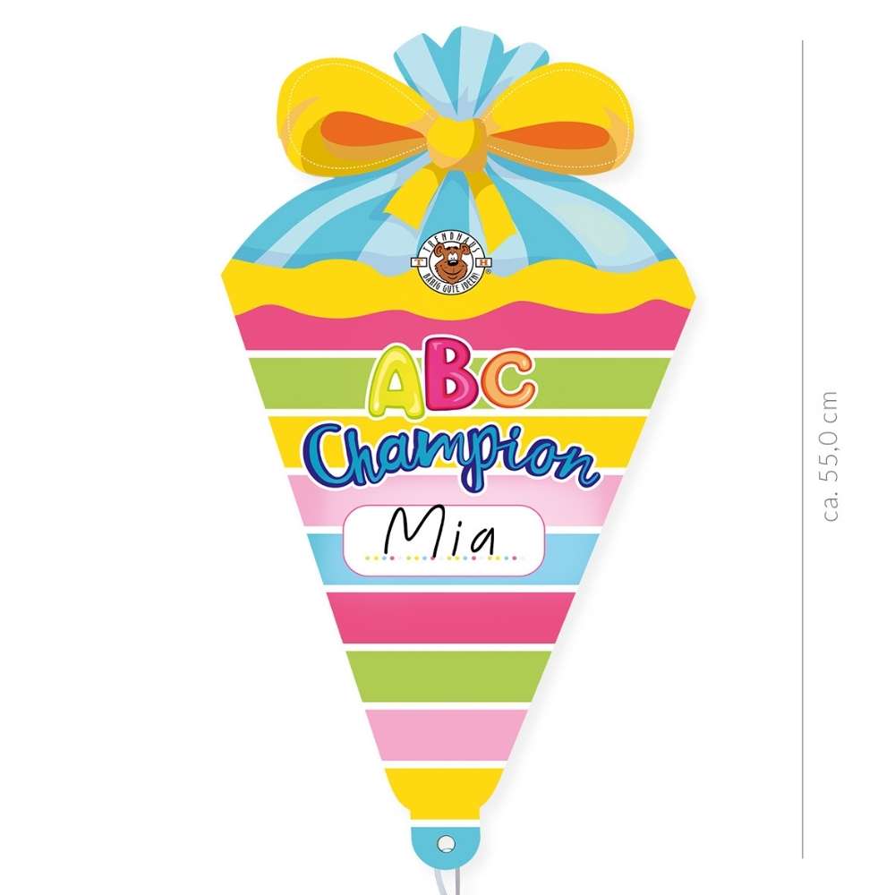 Folienballon Einschulung ABC Champions, sortiert