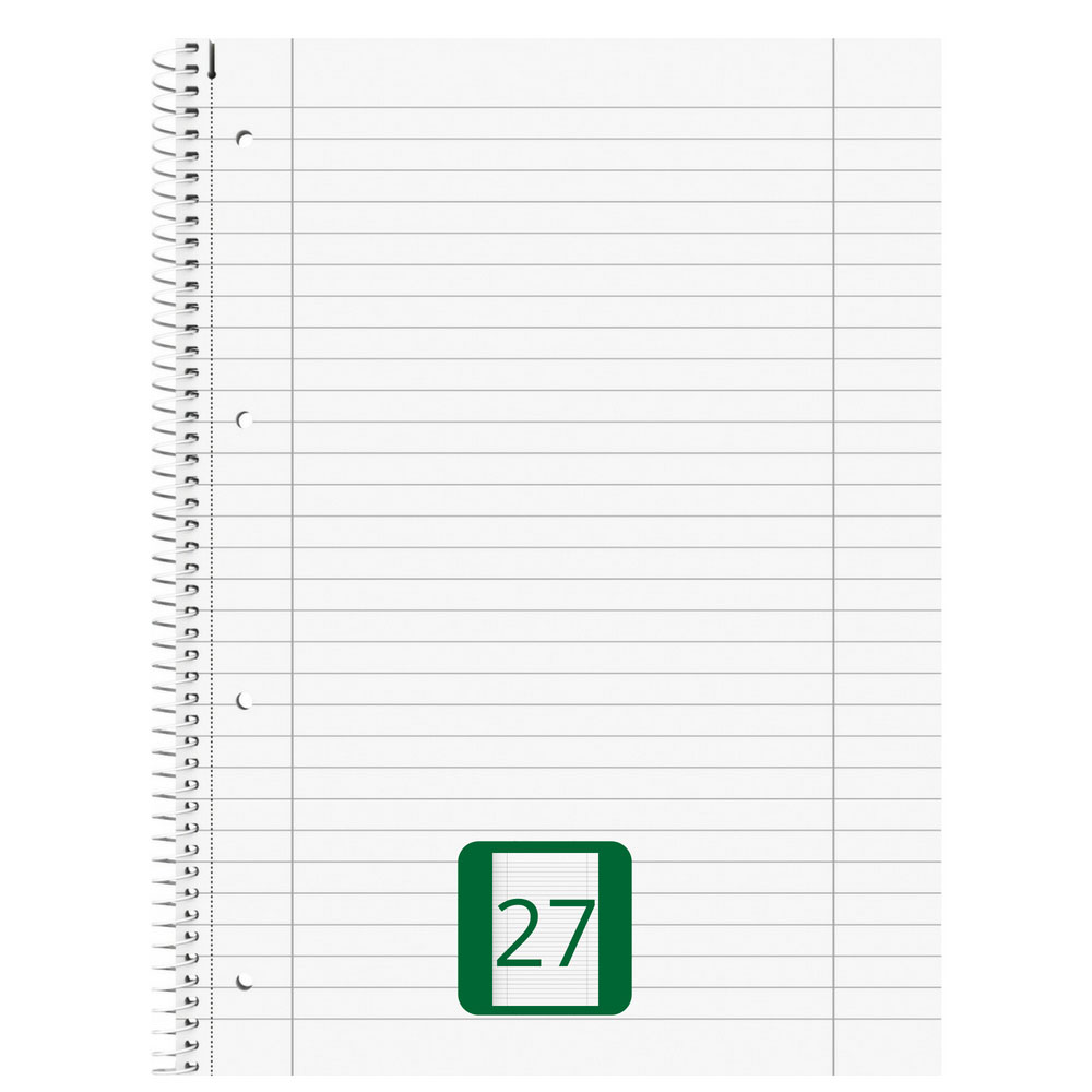 Collegeblock liniert, Lineatur 27, 80 Blatt