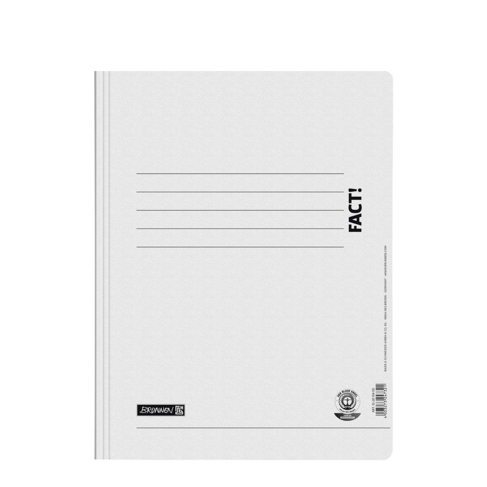 Umweltschutz Schnellhefter weiß, Brunnen