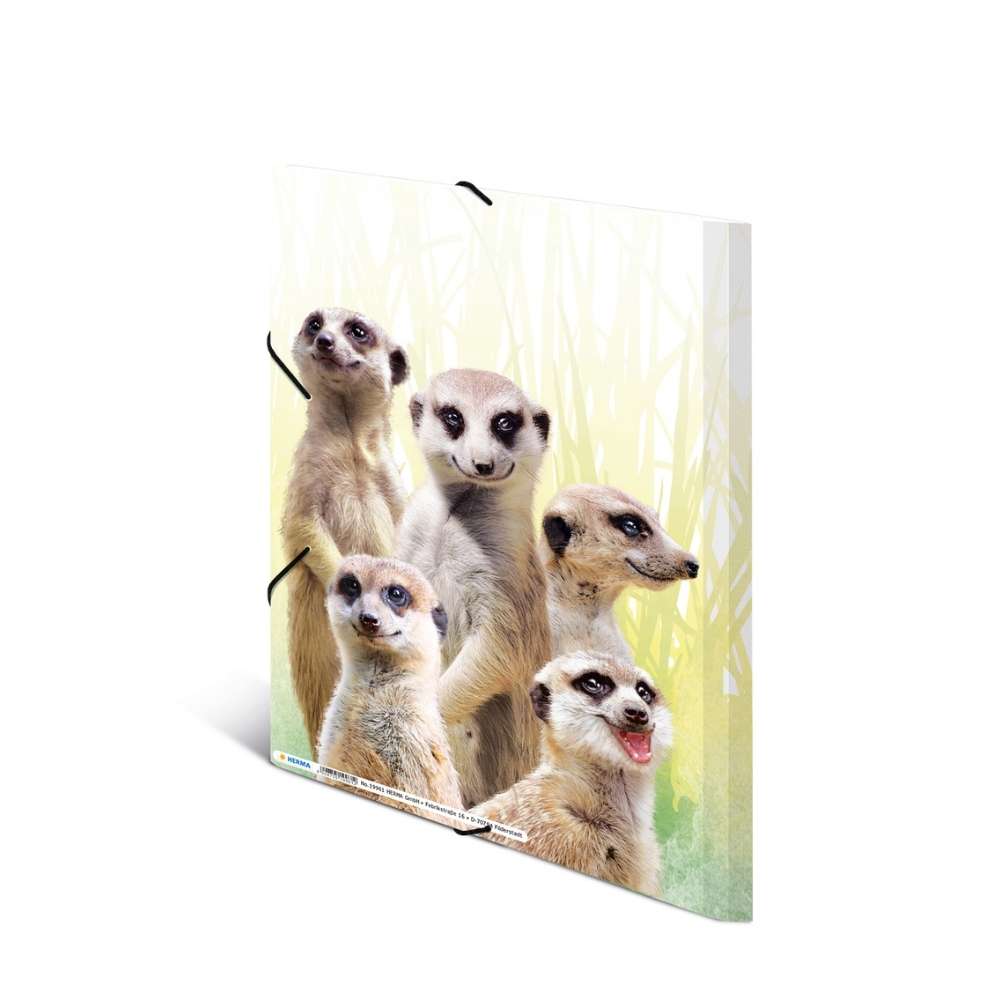 Herma Sammelmappe A4, exotische Tiere, Erdmännchen
