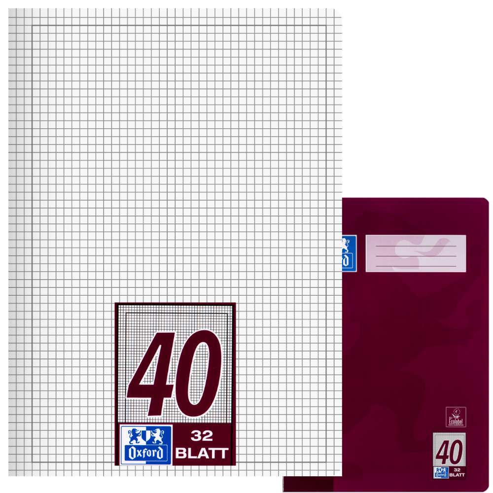 Oxford Doppelheft A4, Lineatur 40