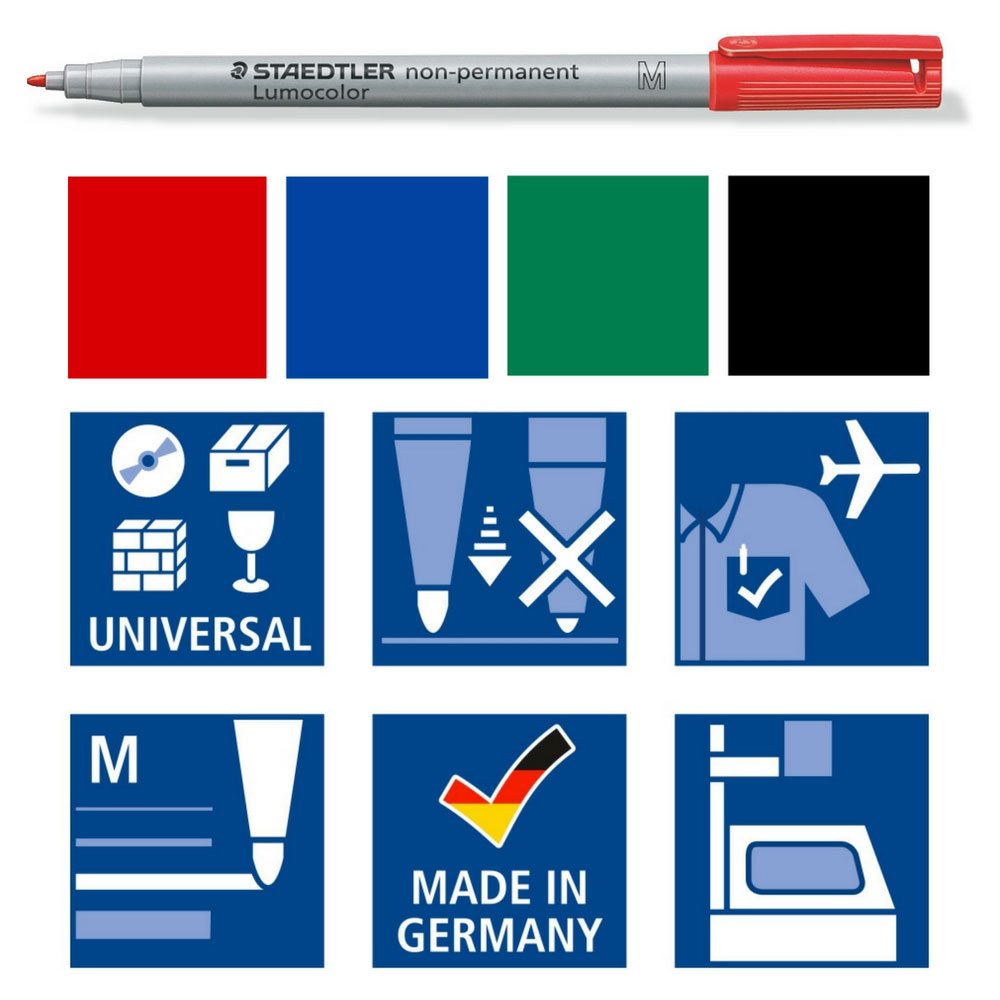 Folienstift non permanent, mittel (M), Staedtler