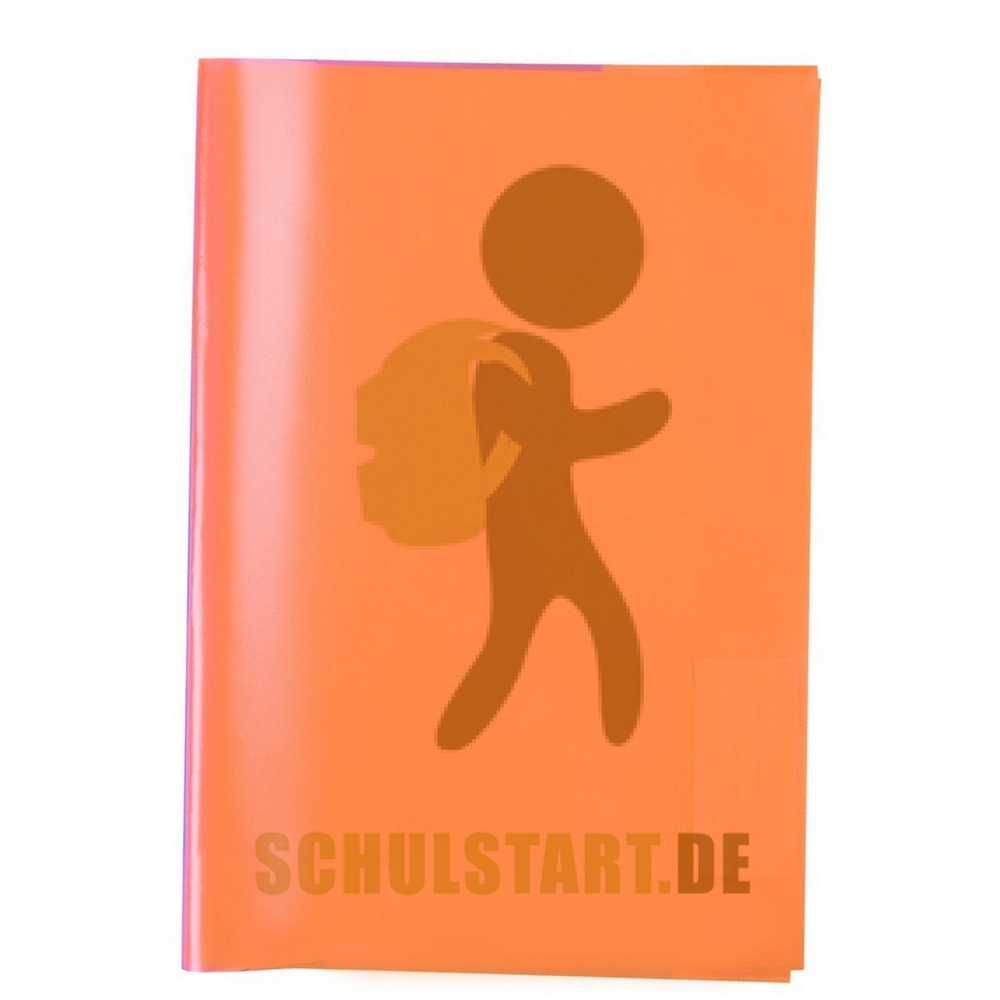 Transparenter Heftumschlag, A4 orange, Herma
