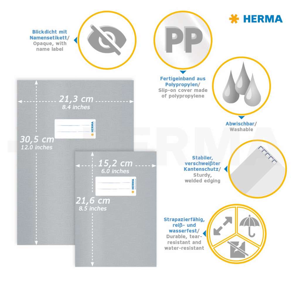 Heftschoner A5, rosa gedeckt, Herma