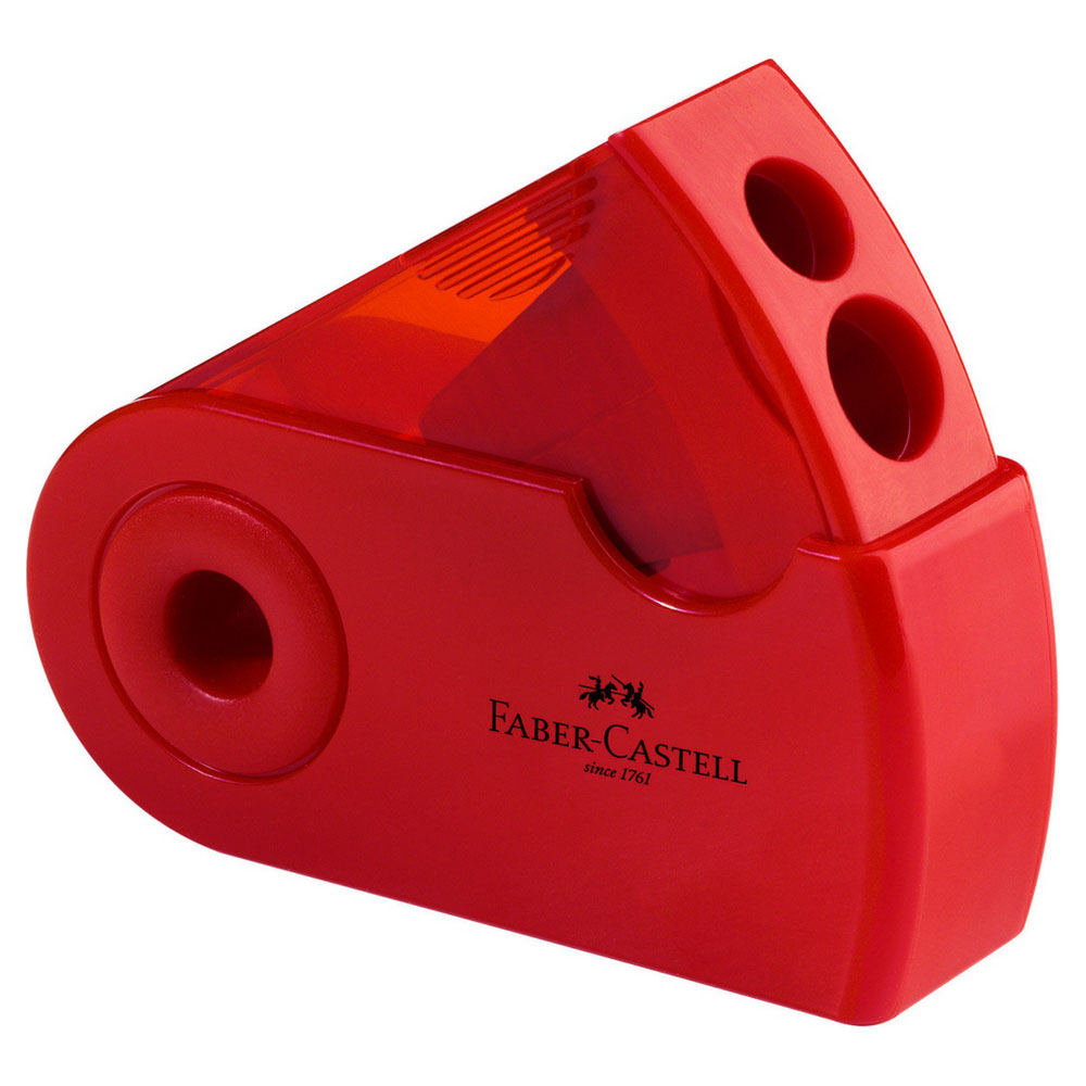 AKTION: Doppelspitzer Sleeve rot, Faber-Castell
