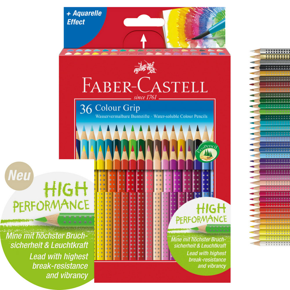 Faber-Castell Colour Grip Buntstifte, 36er Pack