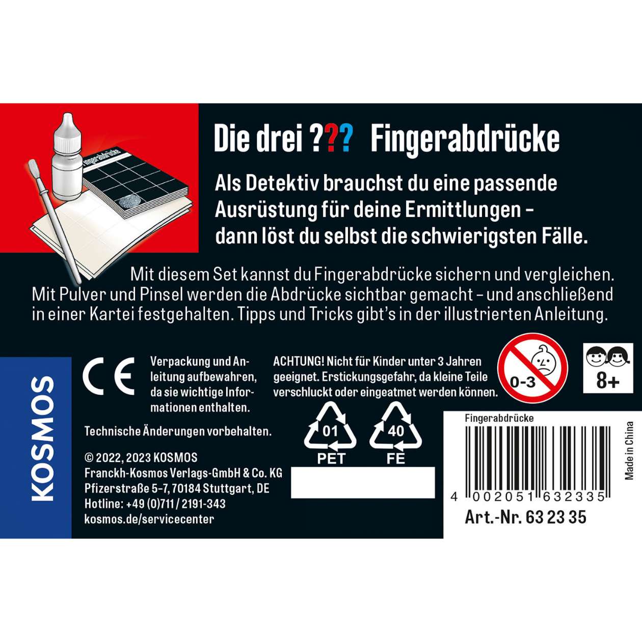 Die drei ??? Fingerabdrücke, kleine Dose