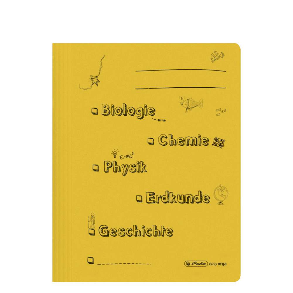 5er Schnellhefterset Blauer Engel, Schulfächer