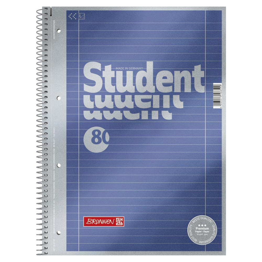 Brunnen Collegeblock Student A4, Lineatur 27