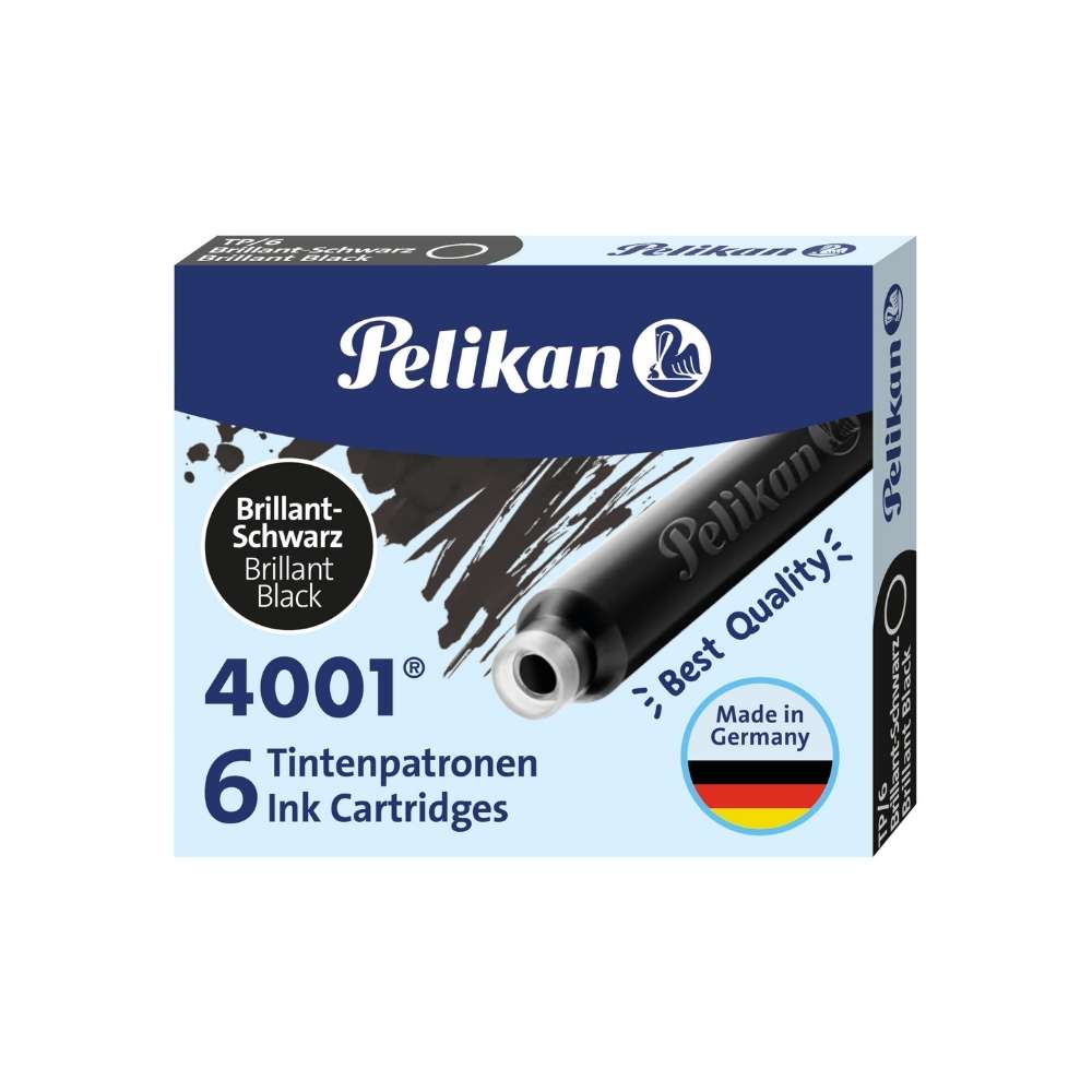 Pelikan Tintenpatronen, 6 Stück, schwarz