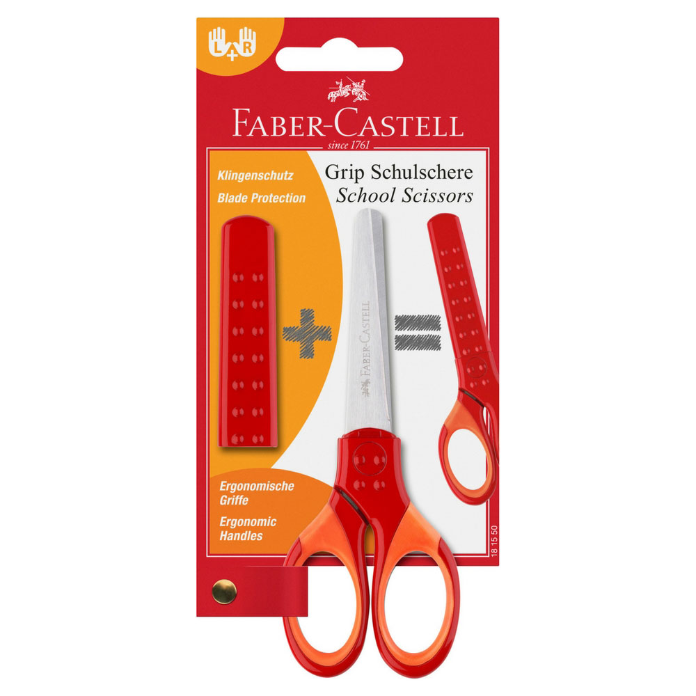 Schulschere Faber-Castell Grip, rot