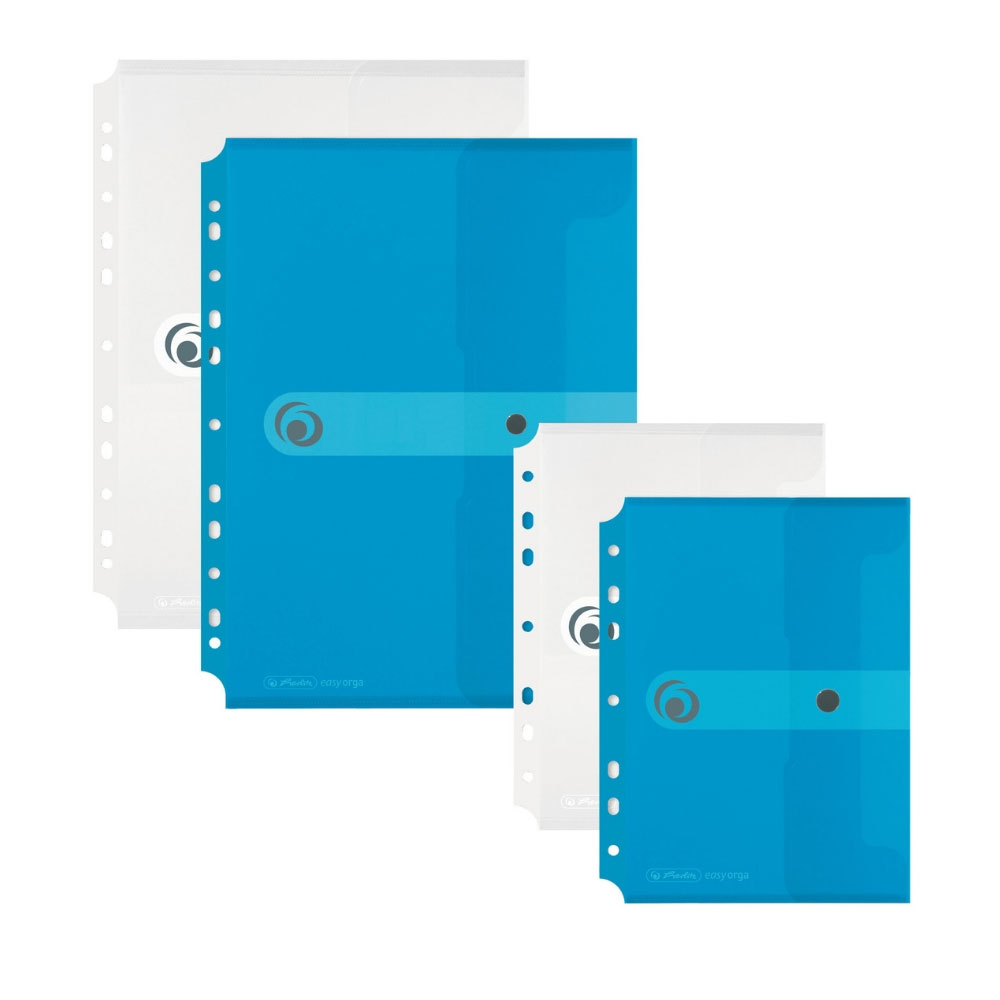 Dokumententasche A4 zum Abheften, transparent, Herlitz