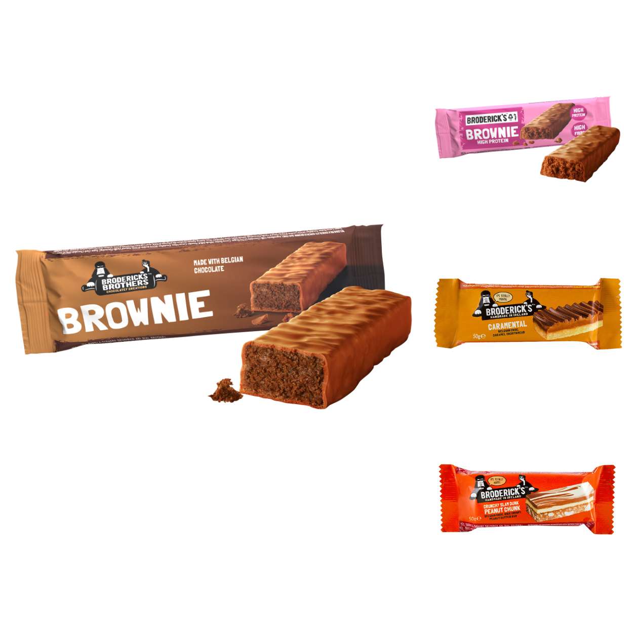 Broderick's Riegel aus Irland, verschiedene Sorten