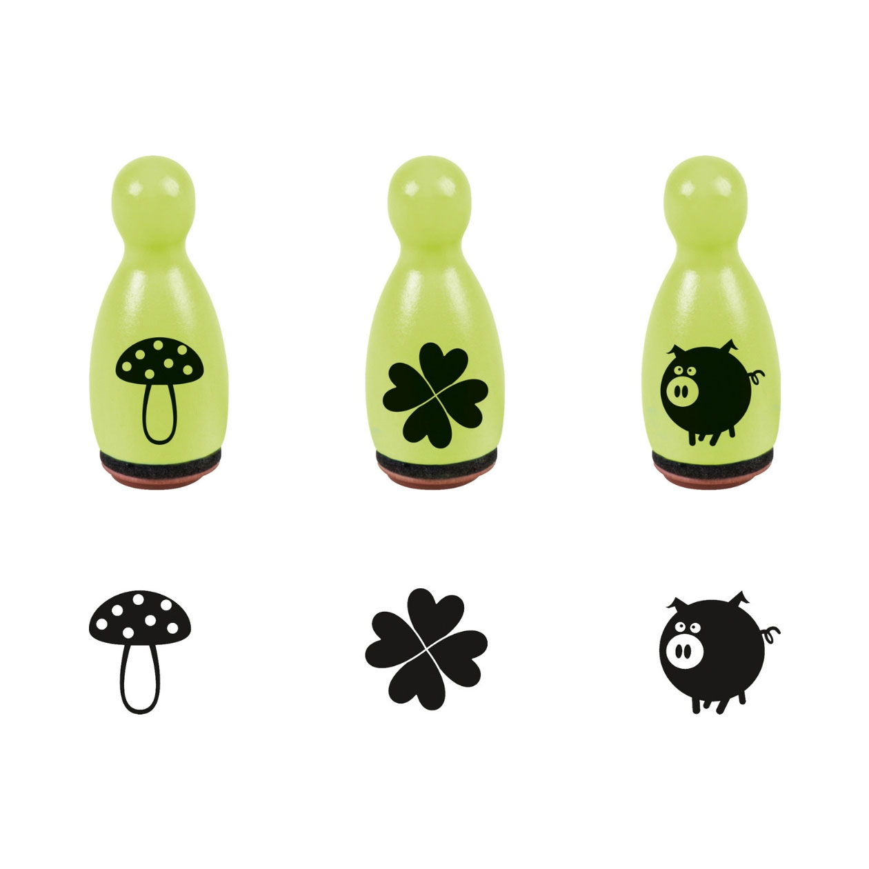 Ministempel Glück