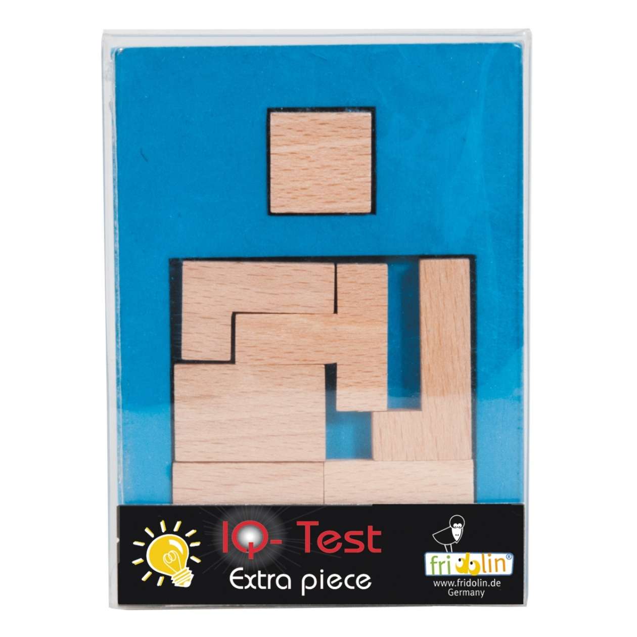 IQ-Test Holzpuzzle "Extra Piece", sortiert