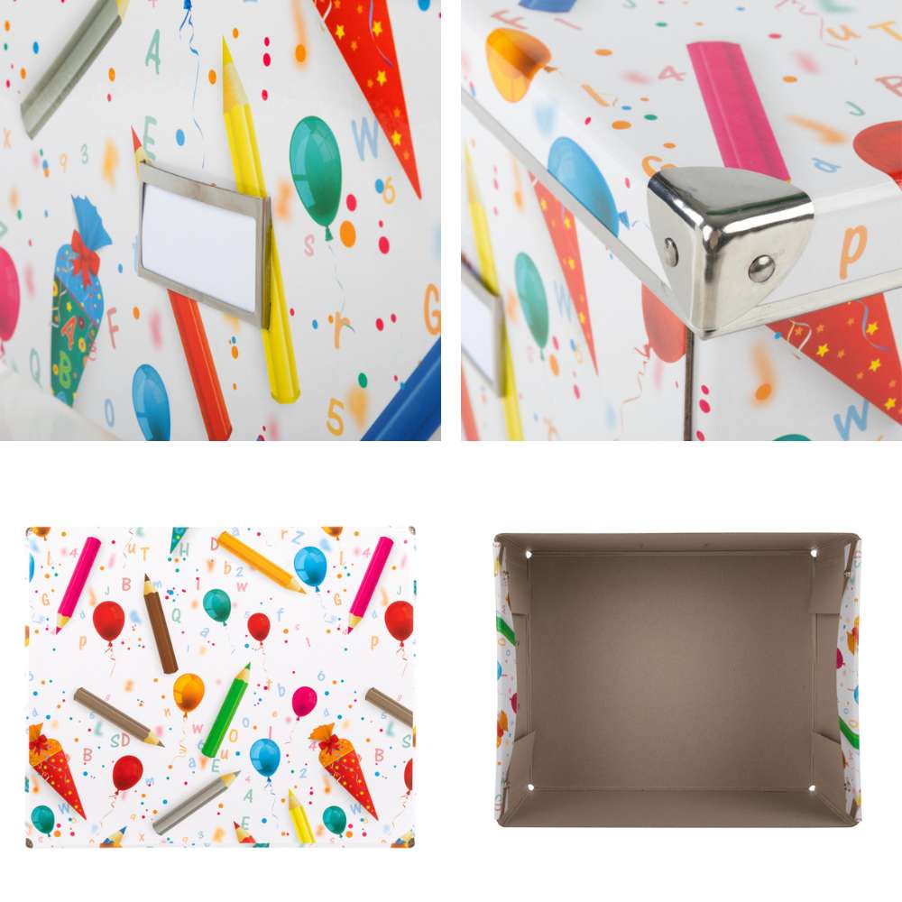 Aufbewahrungsbox Schule mit Deckel