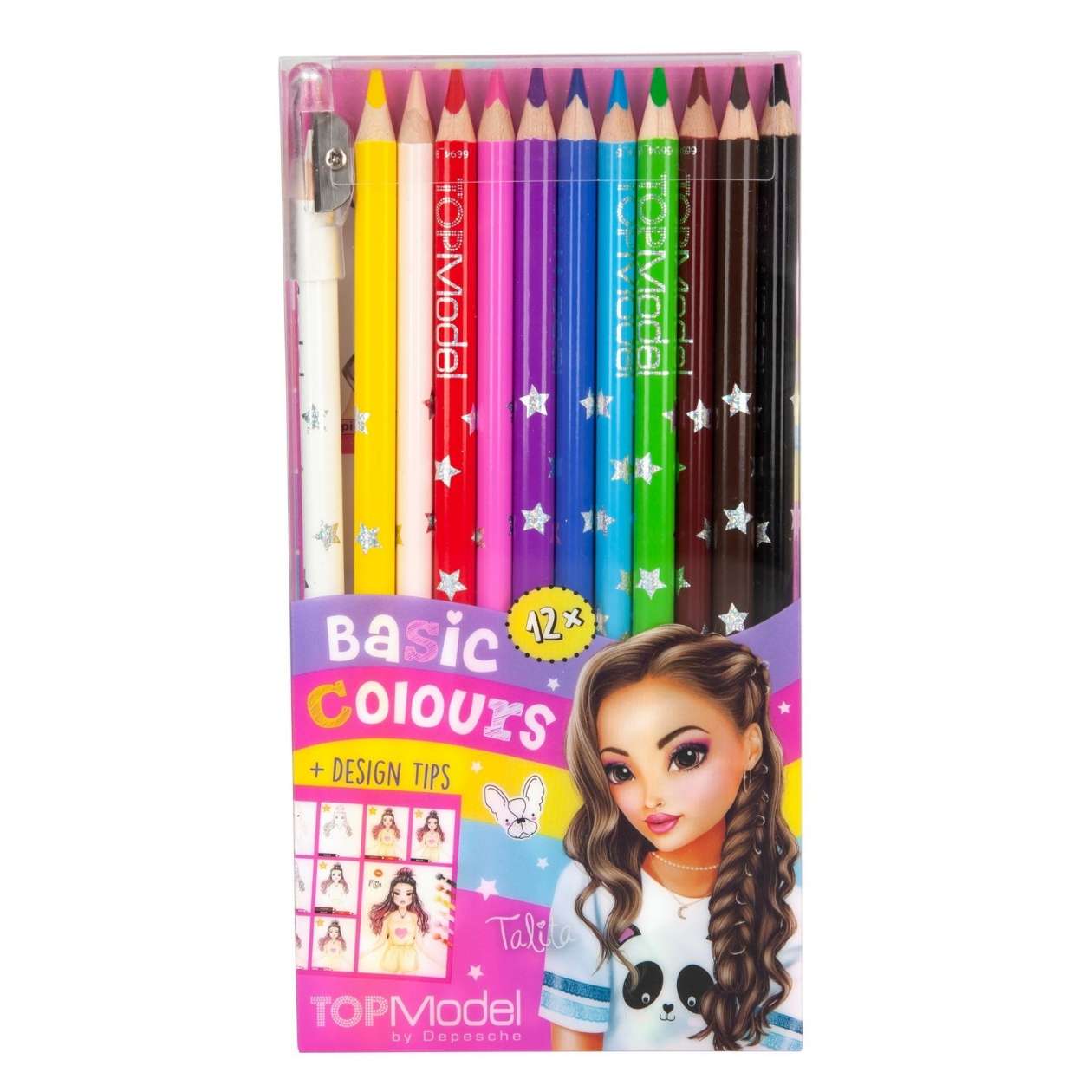 TOPModel Buntstifte 12er Pack, Basic Farben