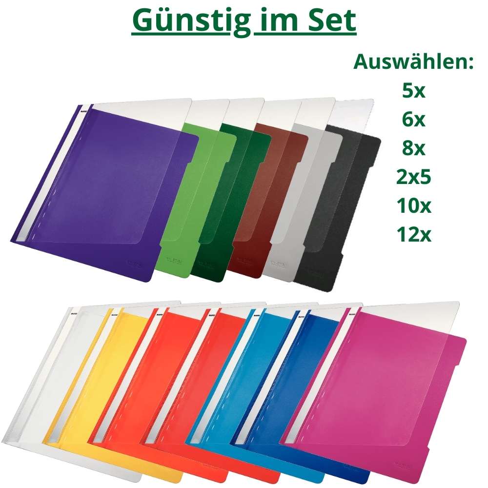 Plastik Schnellhefter von Leitz im Set