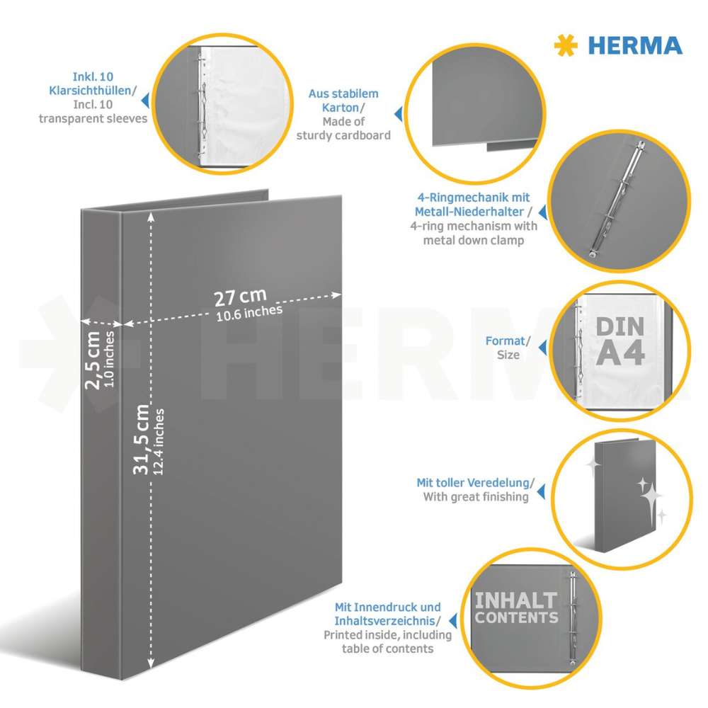 Zeugnisringbuch Einhorn, Herma