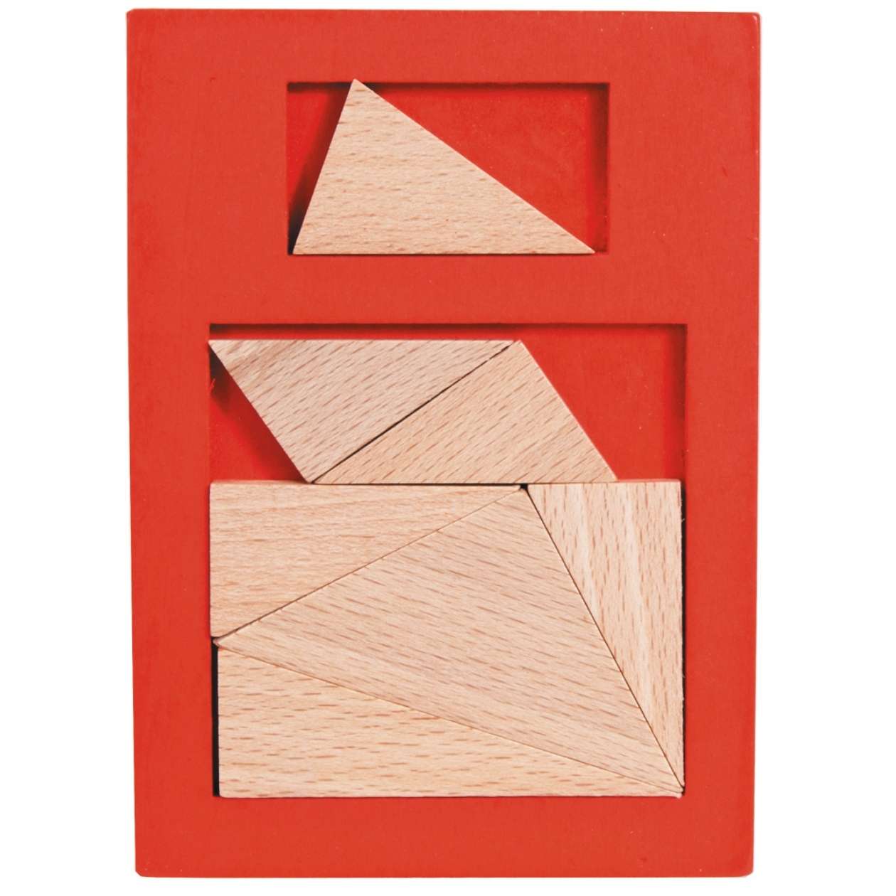 IQ-Test Holzpuzzle "Extra Piece", sortiert