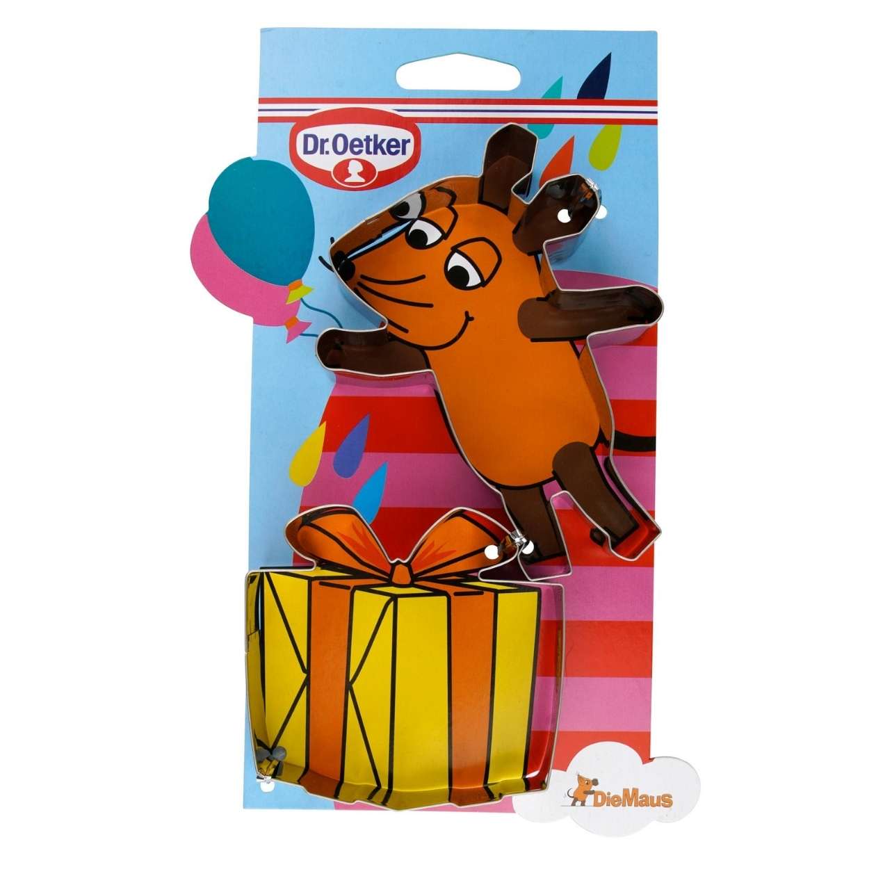Die Maus Ausstecher, Maus und Geschenk, 2-teilig