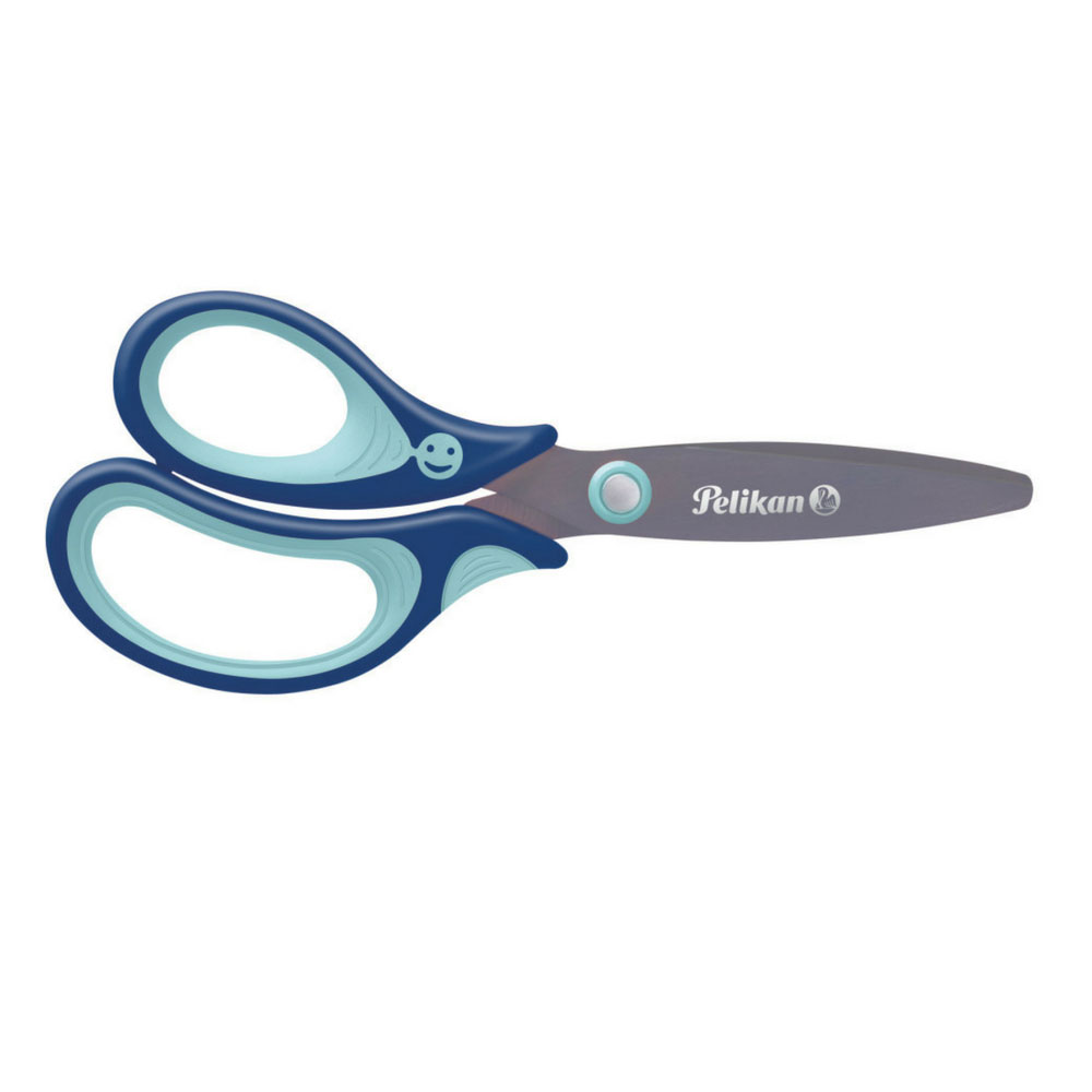 Kinderschere griffix rund Linkshänder, blau