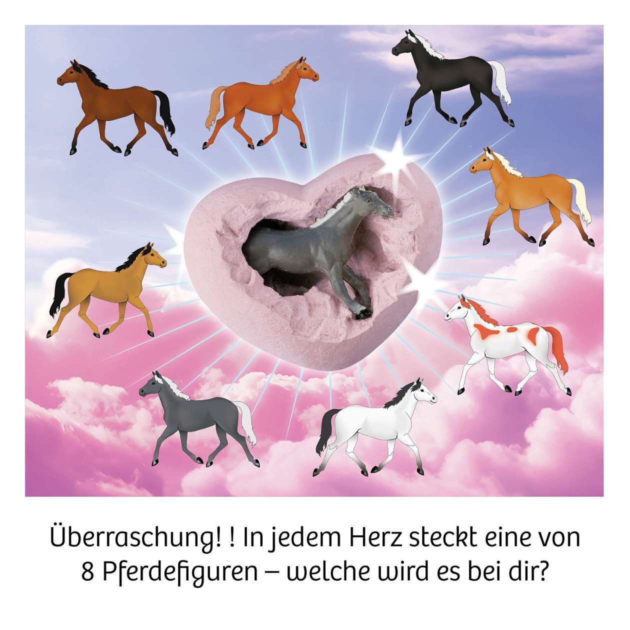 Ausgrabungsset Pferde, sortiert