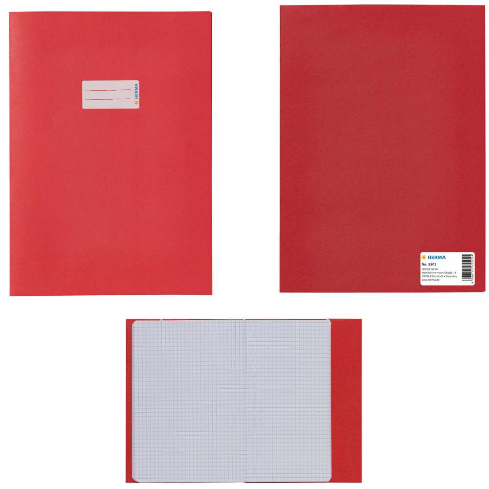 Heftumschlag Papier, A5 weinrot
