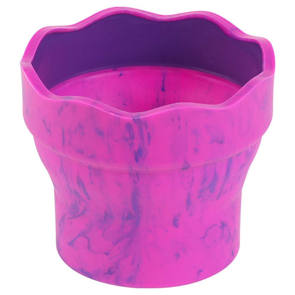 Faber-Castell Wasserbecher Clic&Go, Pink Marble